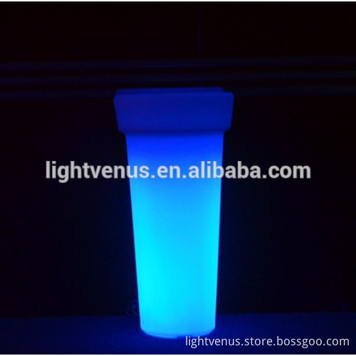 plastic solar led flower pot light stand design high quality